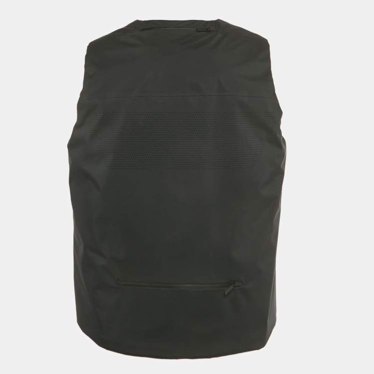 Pre Owned Prada Sport Black Light Technical Fabric Vest L