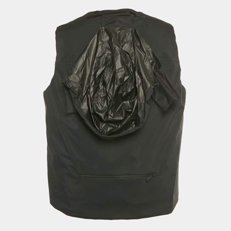 Pre Owned Prada Sport Black Light Technical Fabric Vest L