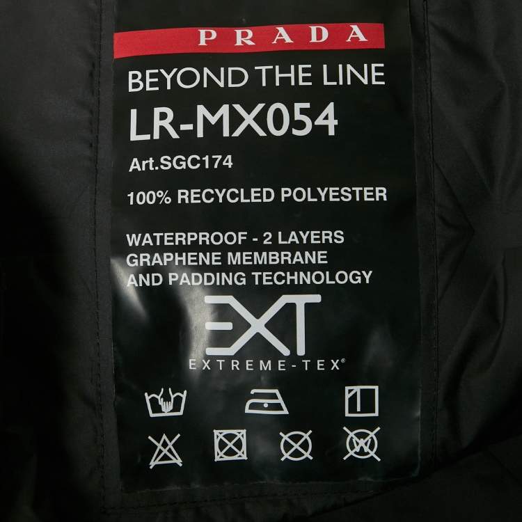 Pre Owned Prada Sport Black Light Technical Fabric Vest L