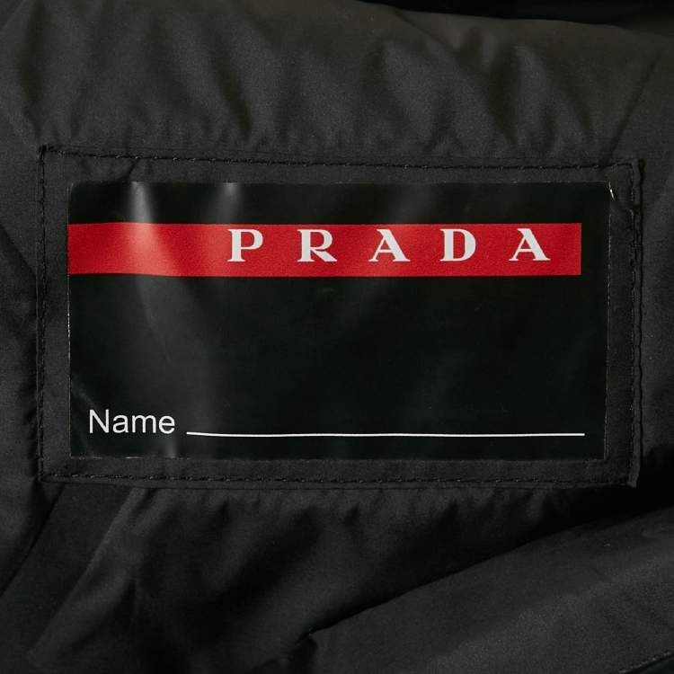 Pre Owned Prada Sport Black Light Technical Fabric Vest L