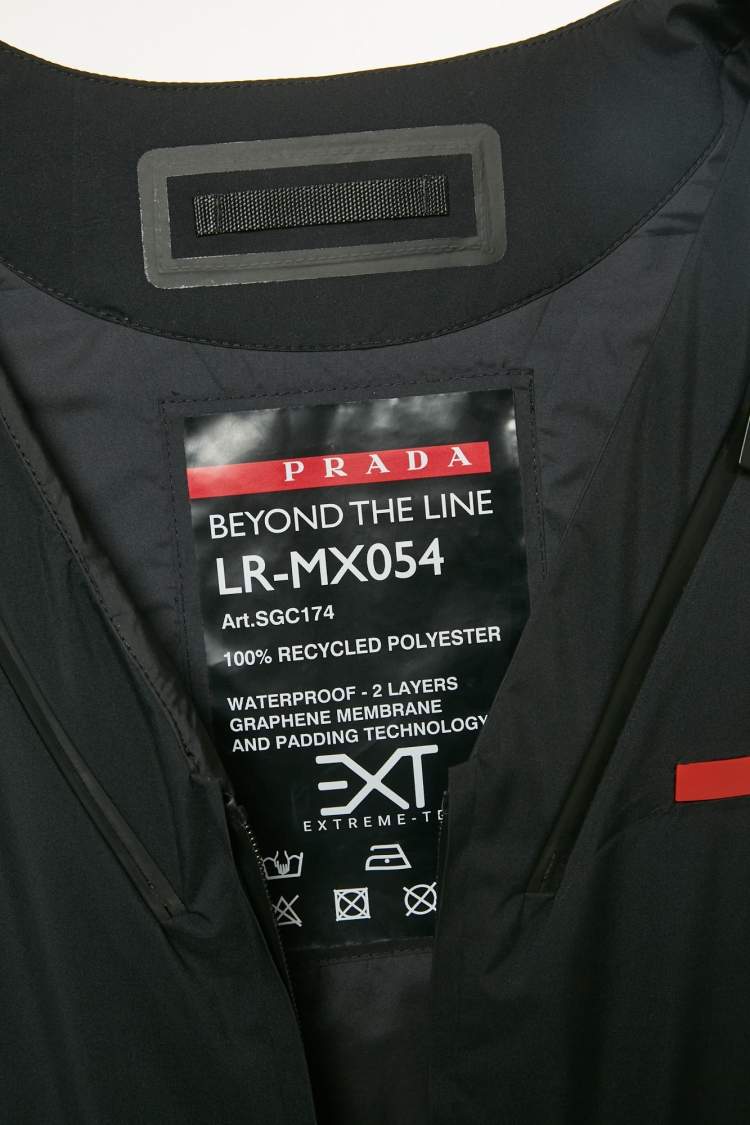 Pre Owned Prada Sport Black Light Technical Fabric Vest L