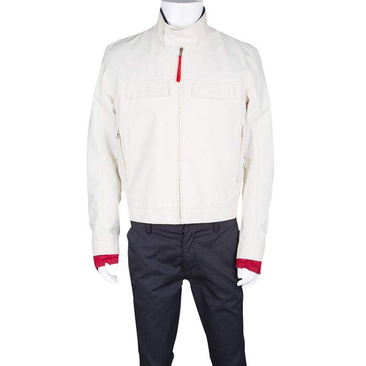 white prada jacket mens