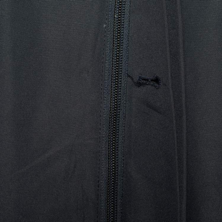 Pre Owned Prada Sport Navy Blue Synthetic Zip Front Jacket L
