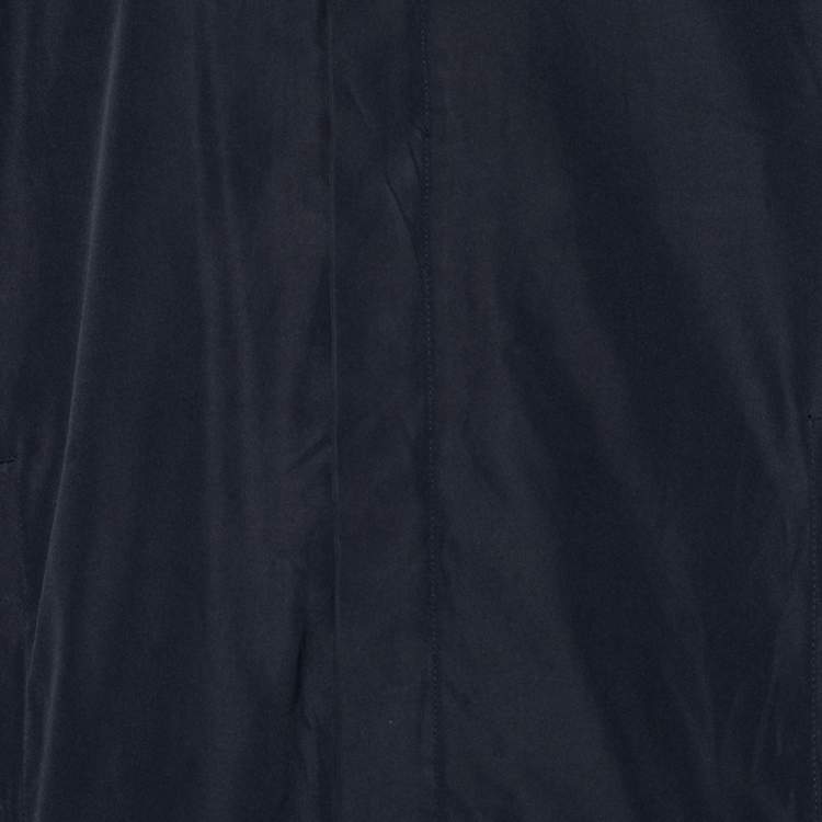 Pre Owned Prada Sport Navy Blue Synthetic Zip Front Jacket L