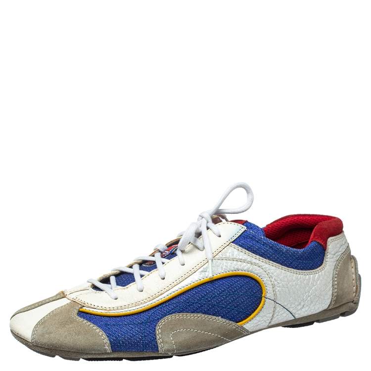 Prada Sport Multicolor Nylon, Suede and Leather Lace Up Sneakers Size 45 Prada  Sport | TLC