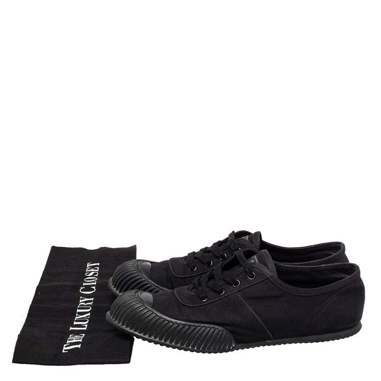 Pre Owned Prada Sport Black Canvas Low Top Sneakers Size 41