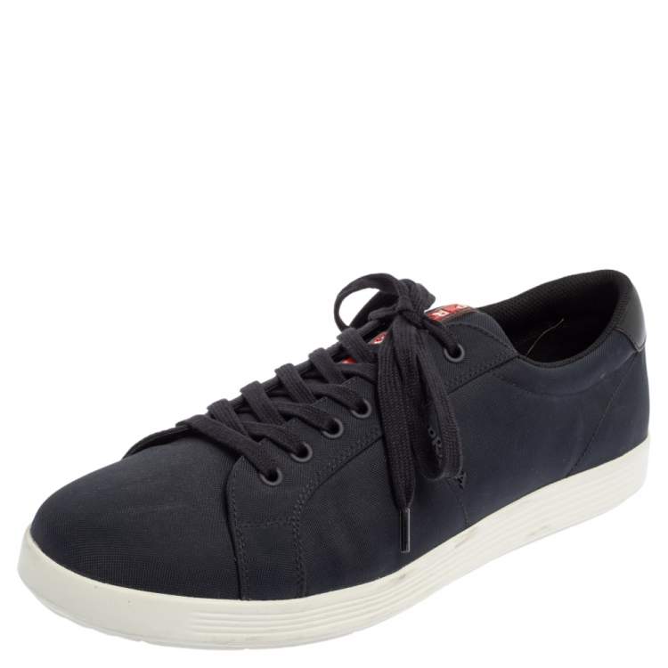 Pre Owned Prada Sport Navy Blue  Lace Low Top Sneakers Size 45