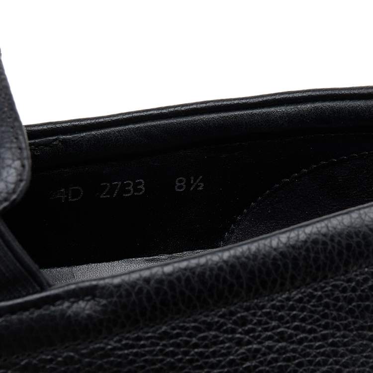 مملوكة مسبقًا Prada Sport Black Leather Slip On Sneakers Size 42.5