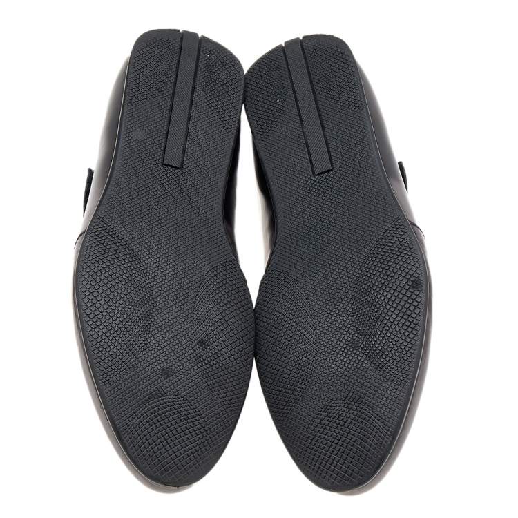 Pre Owned Prada Sport Two Tone Leather Single Strap Monk Shoes Size 42