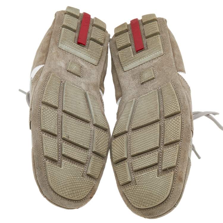 Pre Owned Prada Sport Multicolor Leather And Nylon Low Top Sneakers Size 41
