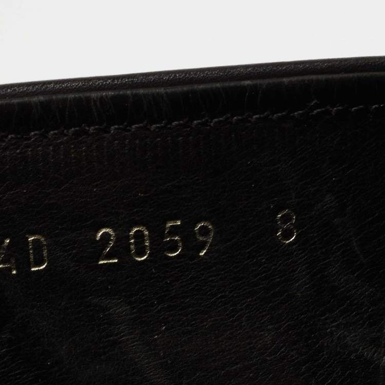 Pre Owned Prada Sport Black Leather Slip-On Loafers Size 42
