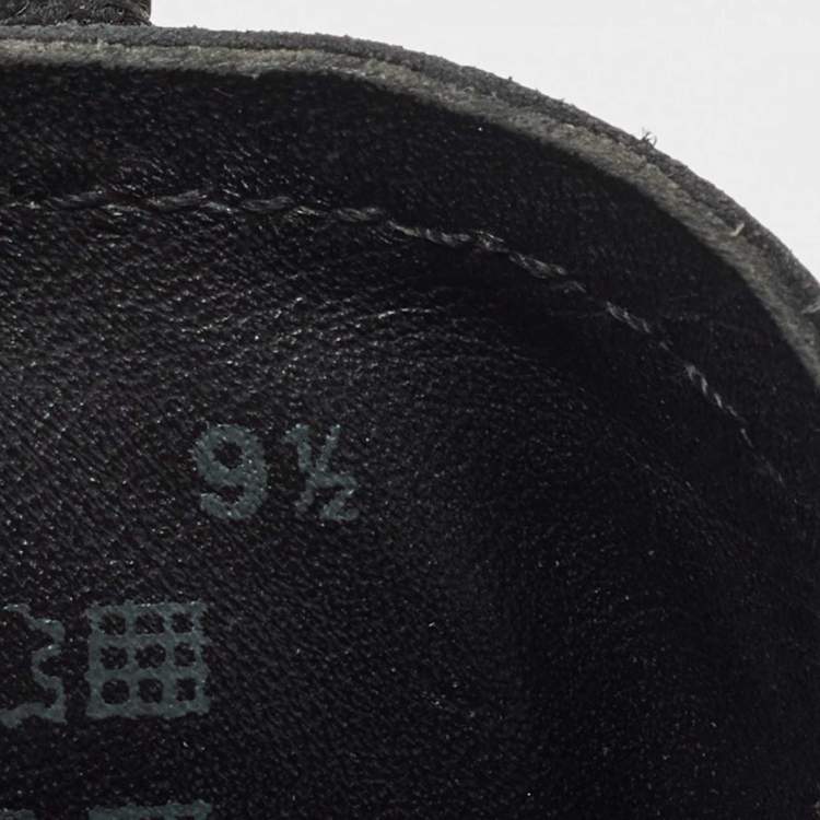 Pre Owned Prada Sport Black Suede and Nylon Low Top Sneakers Size 43.5