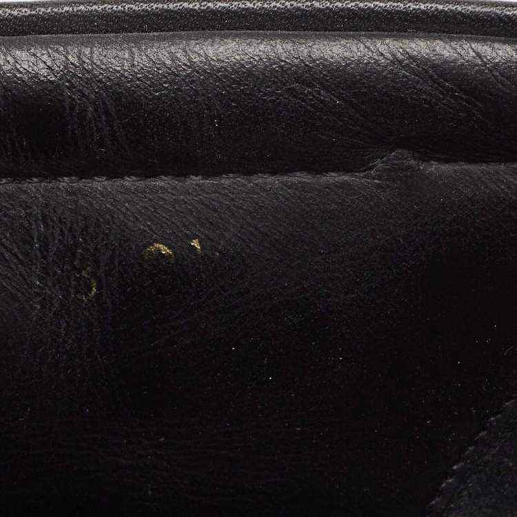 Pre Owned Prada Sport Black Leather Slip On Sneakers Size 42.5