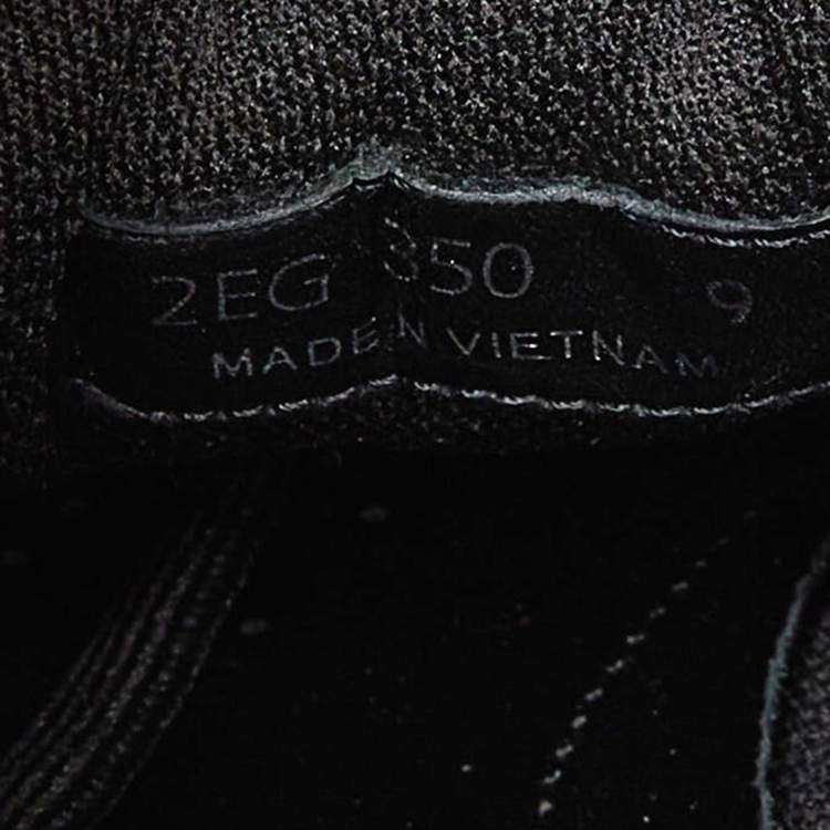 Pre Owned Prada Sport Black Canvas and Leather Low-Top Sneakers Size 43