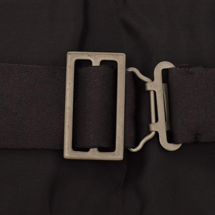 Pre Owned Prada Black Satin Satin Tuxedo Cummerbund