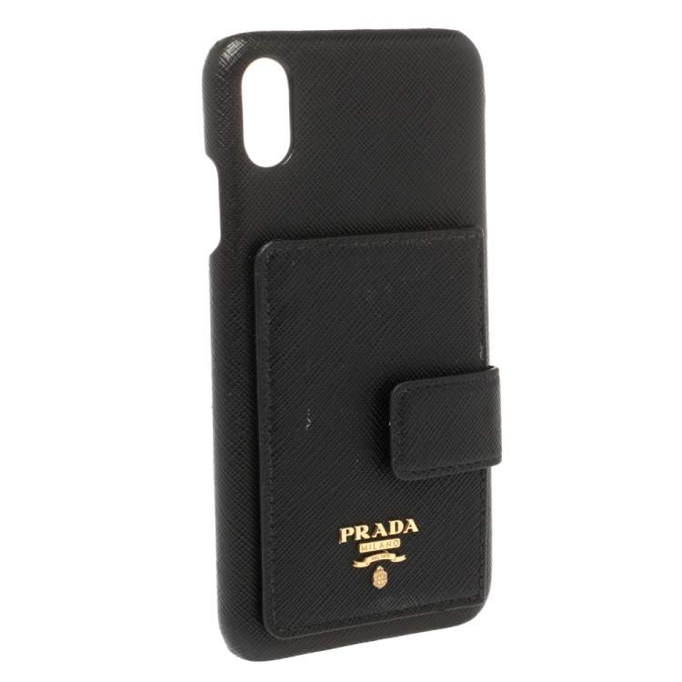 Prada Black Leather Iphone Xs Max Phone 