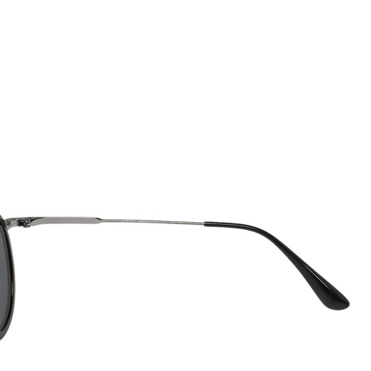 Pre Owned Prada Black Acetate SPR56X Game Sunglasses