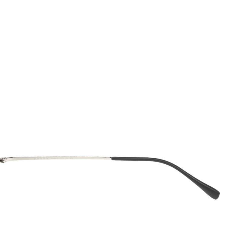 Pre Owned Prada Linea Rossa Silver/Black SPS51T Constellation Sport Shield Sunglasses 
