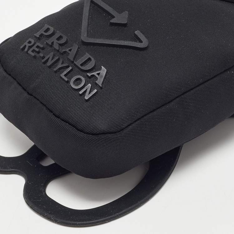 Pre Owned Prada Black Re-Nylon Smartphone Case