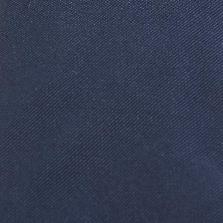 Pre Owned Prada Navy Blue Crepe Tie 