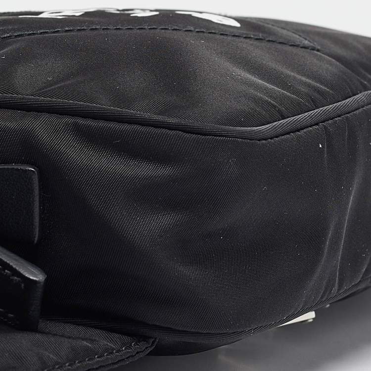 Pre Owned Prada Black Re-Nylon Belt Bag