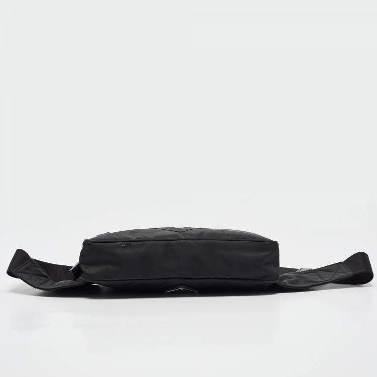 Pre Owned Prada Black Re-Nylon Belt Bag