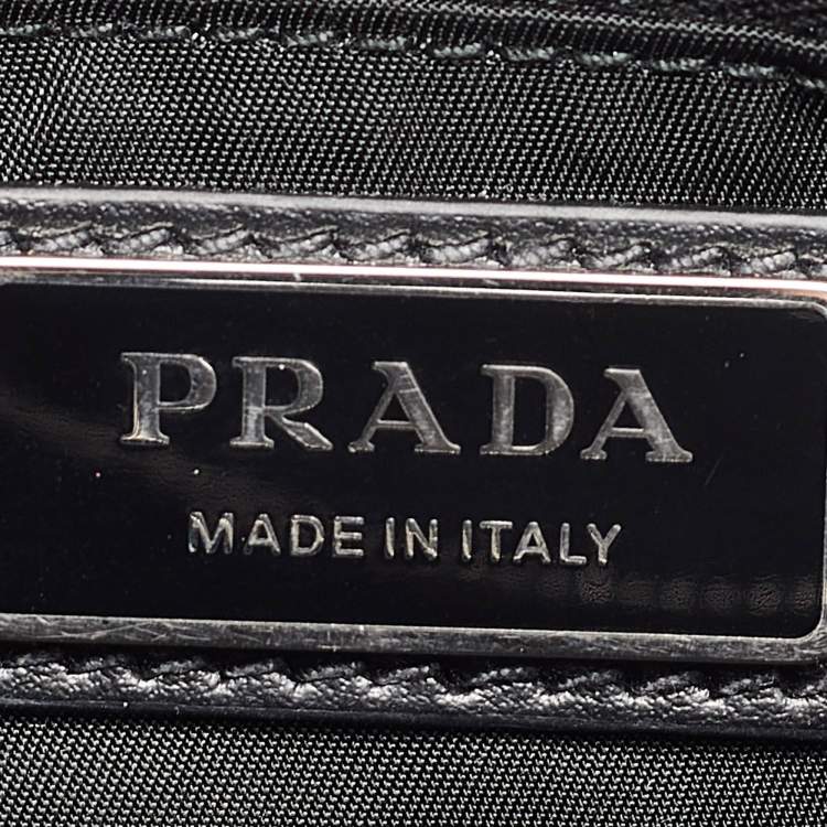Pre Owned Prada Black Re-Nylon Belt Bag