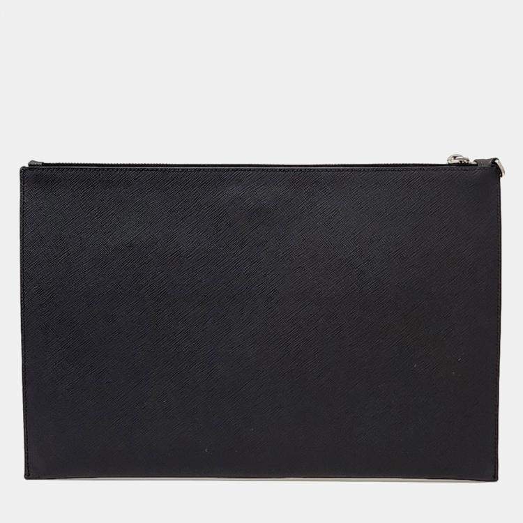 Pre Owned Prada Saffiano Clutch
