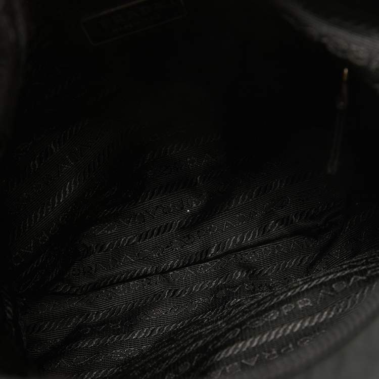Pre Owned Prada Black Nylon Pocket Crossbody Bag
