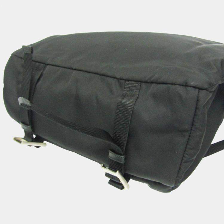 Pre Owned Prada Black Nylon Tessuto Shoulder Sling Bag