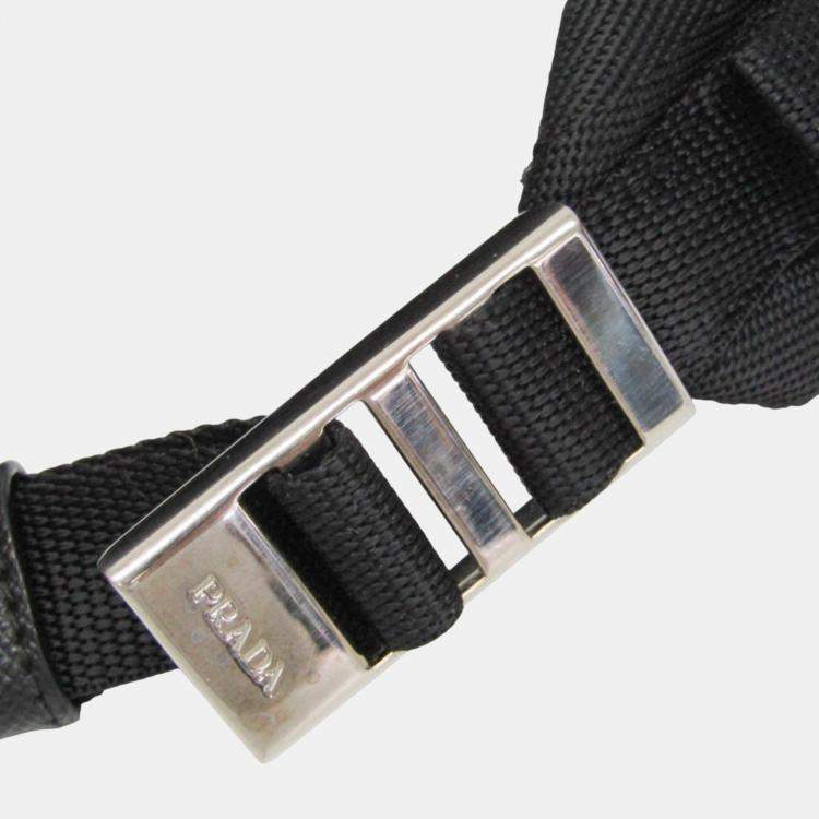 Pre Owned Prada Black Nylon Tessuto Shoulder Sling Bag