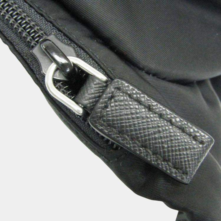 Pre Owned Prada Black Nylon Tessuto Shoulder Sling Bag