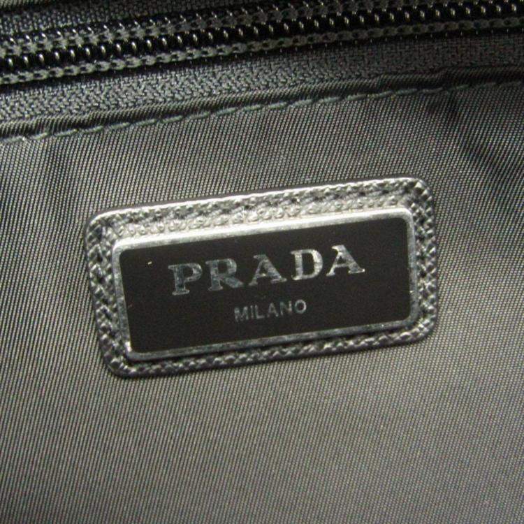 Pre Owned Prada Black Nylon Tessuto Shoulder Sling Bag