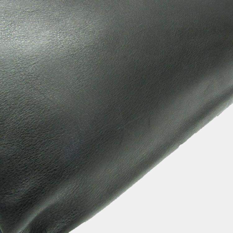 Pre Owned Prada Leather Shoulder Bag Black