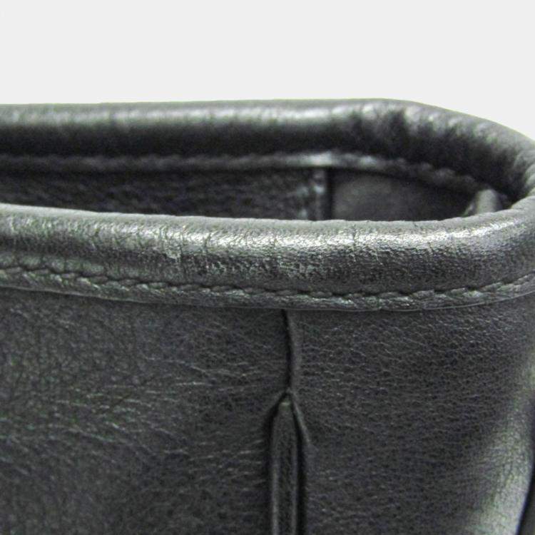 Pre Owned Prada Leather Shoulder Bag Black