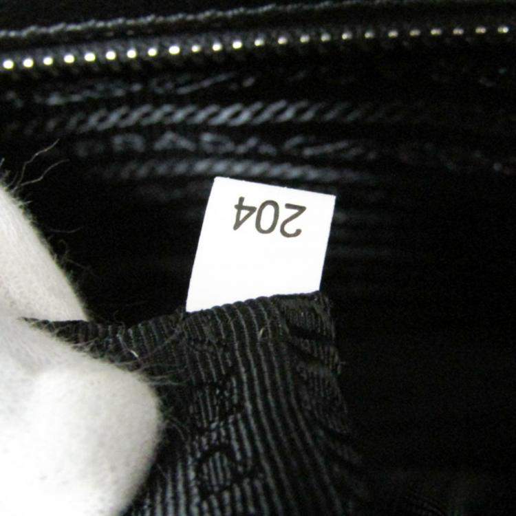 Pre Owned Prada Leather Shoulder Bag Black