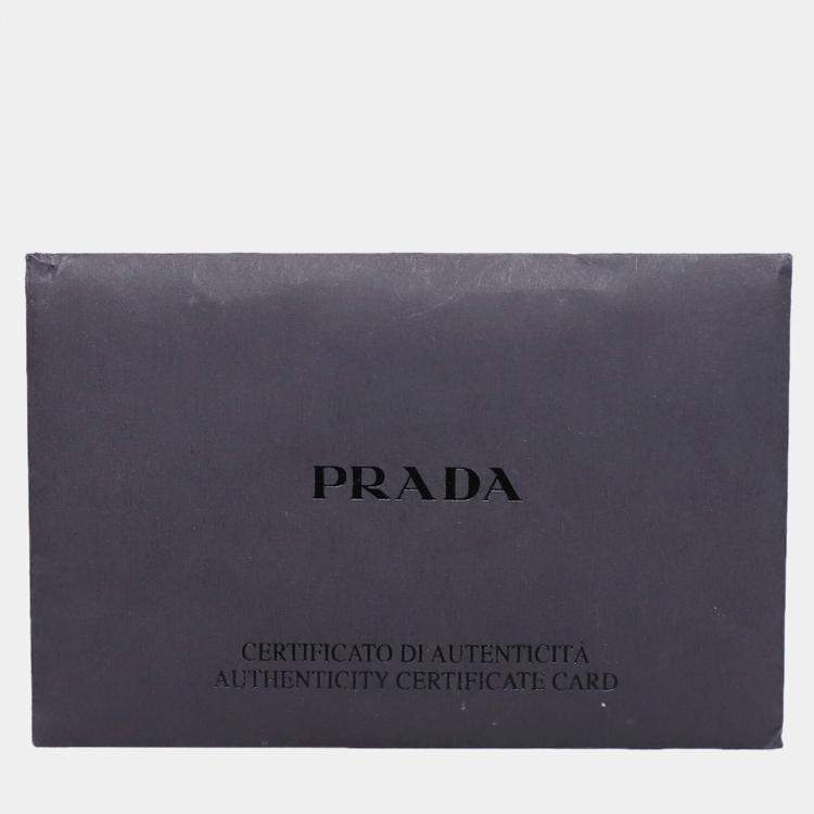 مملوكة مسبقًا Prada Saffiano Dark Grey Saffiano Leather Envelope Crossbody Bag