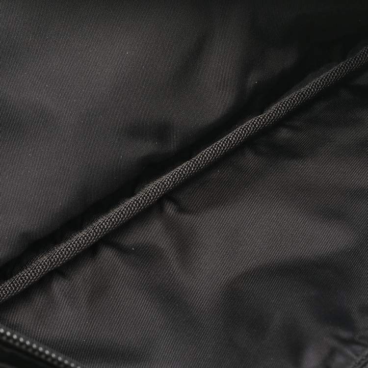 Pre Owned Prada Black Nylon Double Zip Belt Bag