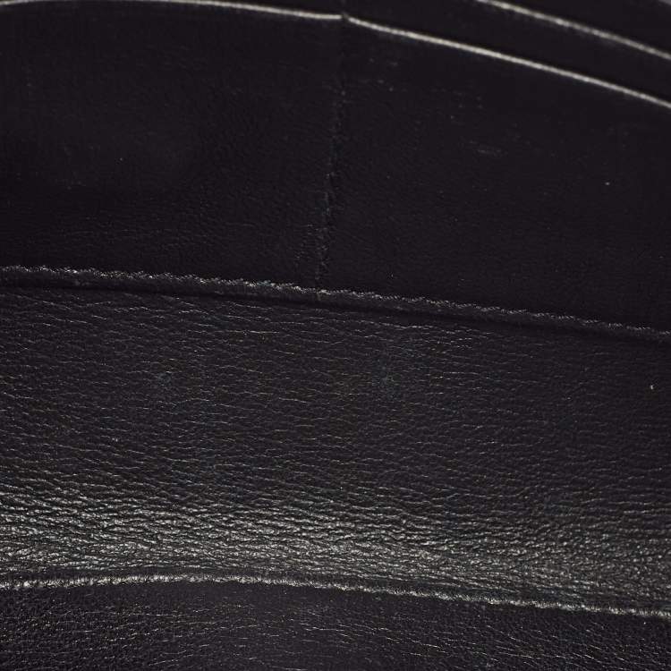 Pre Owned Prada Tricolor Leather Zip Flat Pouch