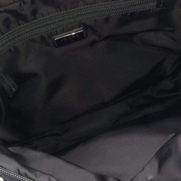 Pre Owned Prada Black Nylon Biker Bag