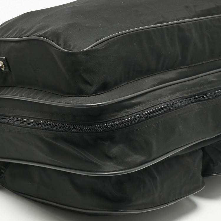Pre Owned Prada Black Nylon Travel Garment Bag