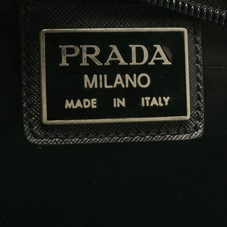 Pre Owned Prada Black Nylon Travel Garment Bag
