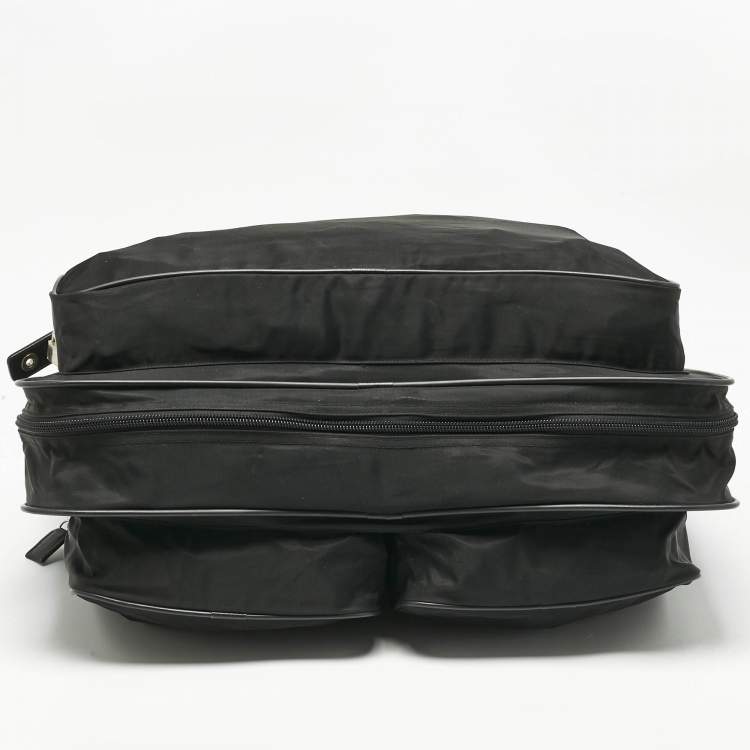 Pre Owned Prada Black Nylon Travel Garment Bag