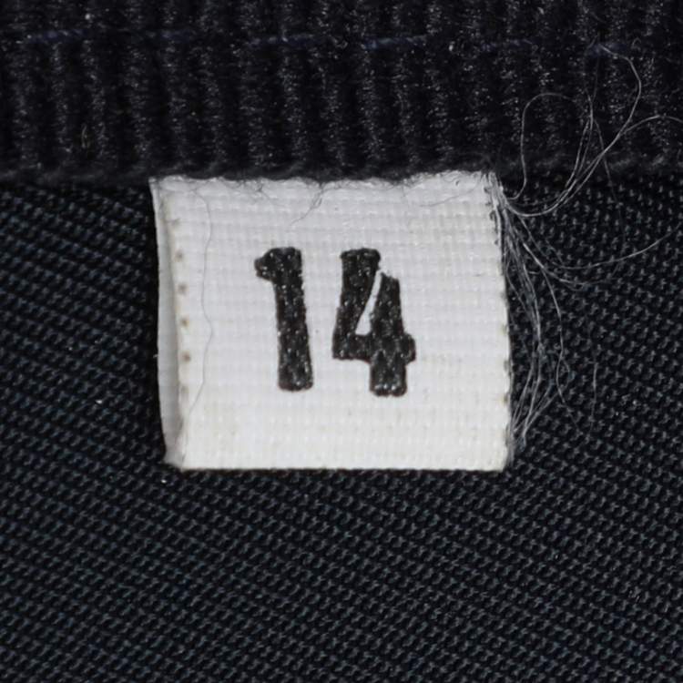 Pre Owned Prada Navy Blue Nylon Drawstring Backpack