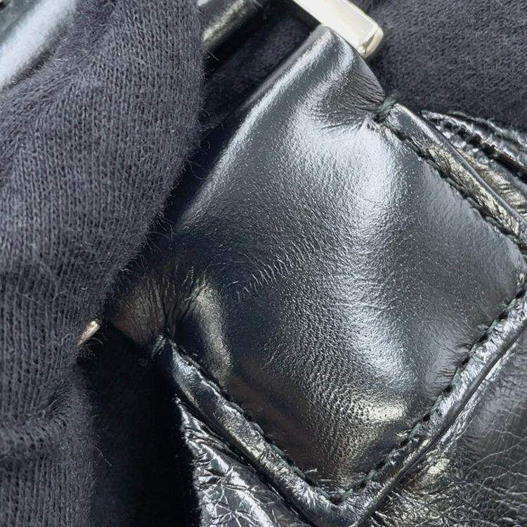 Pre Owned Prada Crossbody Bag Black Calf Leather