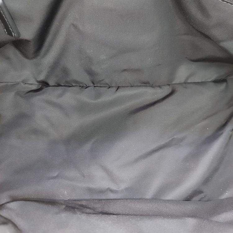 Pre Owned Prada Black Nylon Re-Nylon Bike Bag