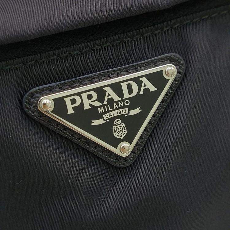 Pre Owned Prada Black Nylon Re-Nylon Bike Bag