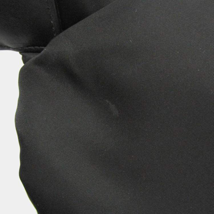 Pre Owned Prada TESSUTO Nylon Leather Shoulder Bag Black