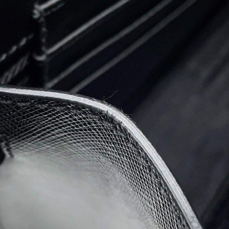 Pre Owned Prada Saffiano Leather Clutch Bag Black Leather