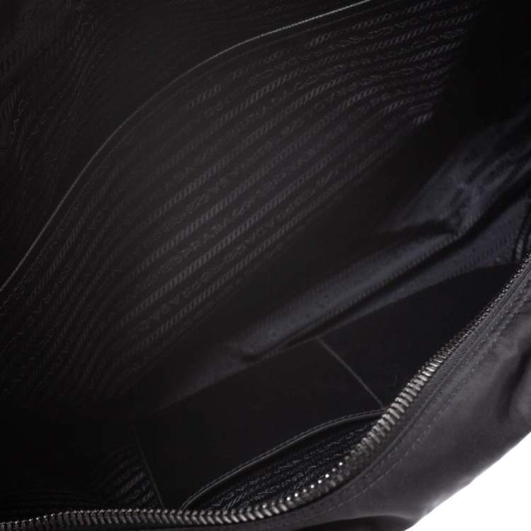 Pre Owned Prada Black Nylon Briefcase 